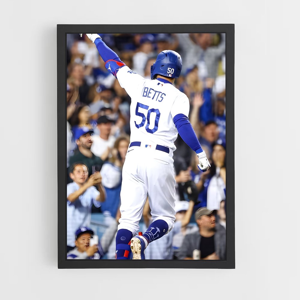 Poster Mookie de betts – affiche Baseball (vue 2)